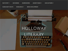 Tablet Screenshot of hollowayliteraryagency.com